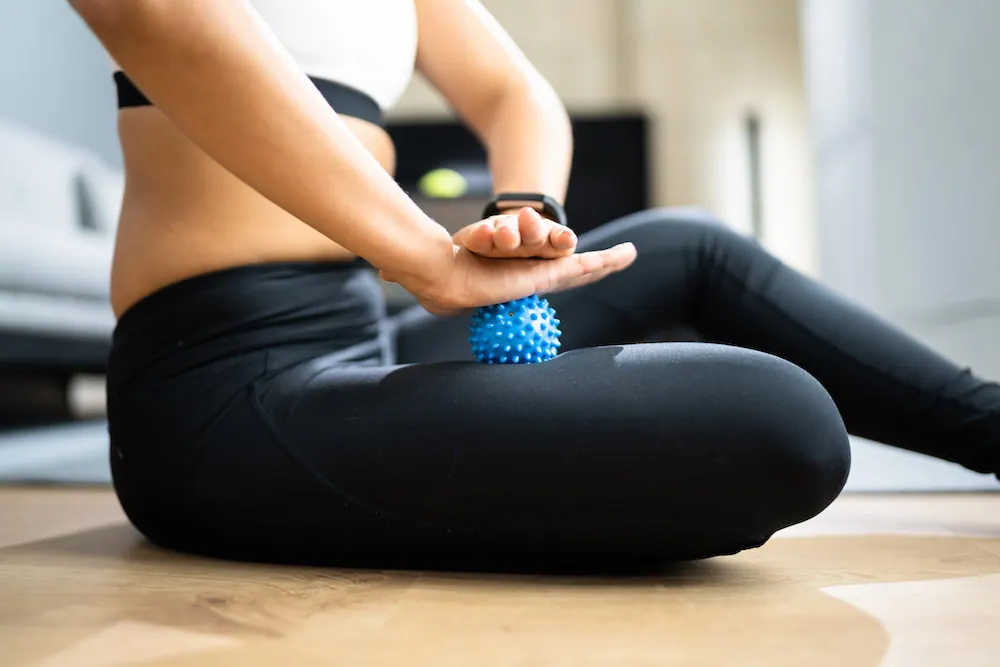 Trigger point massage tool leg pain